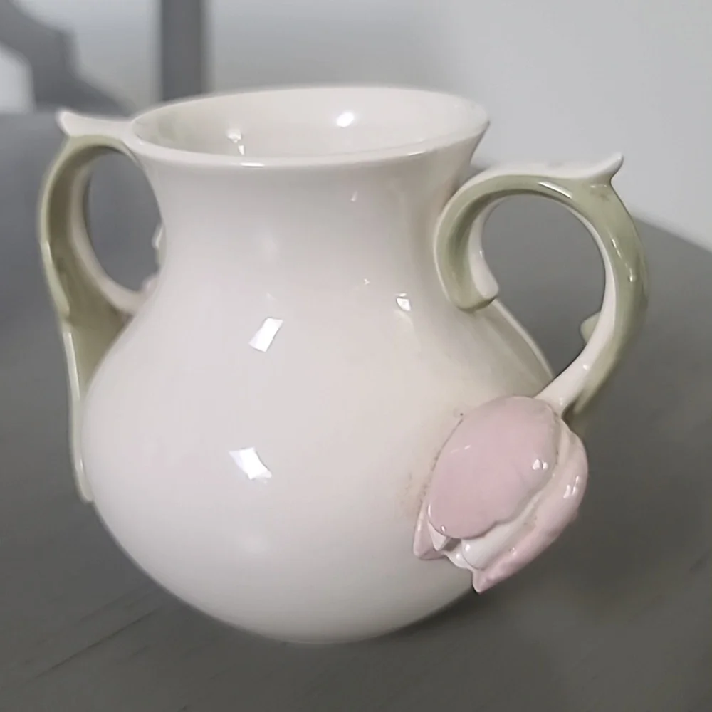 Goebel WGermany White Ceramic Tulip Vase